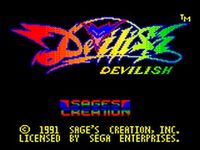 une photo d'Ã©cran de Devilish sur Sega Game Gear